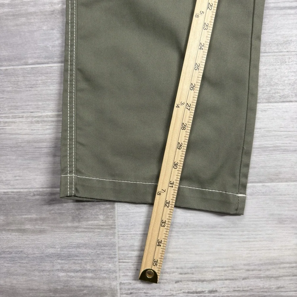 True Religion Men's Kalamata Green Cargo Pants Size 36 White Stitch NWT $169